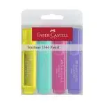 Estuche Faber-Castell 4 marcadores fluorescentes pastel