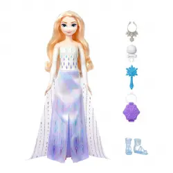 Mattel - Muñeca princesa revela sorpresas Elsa Spin And Reveal Disney Frozen Mattel.