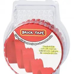 Brick Tape basic 4 pivotes 1000mm Rojo