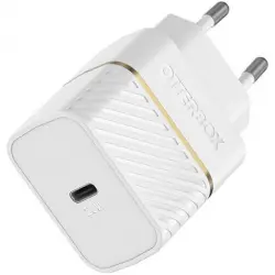 Cargador de pared de carga rápida Otterbox USB-C, 20 W Blanco