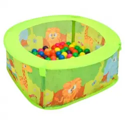 Piscina De Bolas Con 50 Bolas Para Niños 75x75x32 Cm