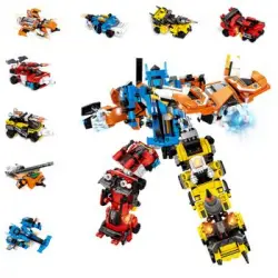 Robot Mech 8 En 1 Para Construir Dam, 741 Piezas. Construye 8 Modelos Individuales Con 3 Formas Cada Uno. 14,99x8,5x22,86 Cm. Color: Multicolor