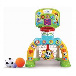 VTech - Centro De Deportes Basket-Gol, Canasta-portería Interactiva Para Niños Baby