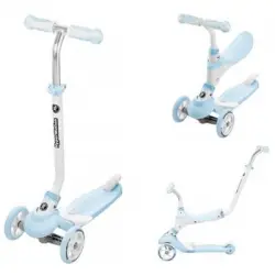 Children's Scooter 50 Kg Max Hypermotion - Modular 5in1 Bicicleta De Equilibrio Azul