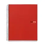 Cuaderno Miquelrius A5 rojo cuadrícula