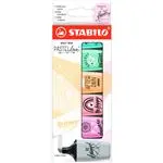 Estuche 6 marcadores fluorescentes STABILO BOSS MINI Pastellove Edition multicolor