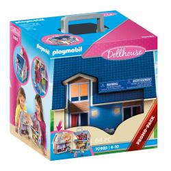 Playmobil - Casa De Muñecas Maletín De  Con Muebles DollHouse