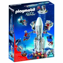 PLAYMOBIL City Action - Cohete con Plataforma de Lanzamiento