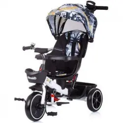 Triciclo Infantil Evolutivo Con Asiento Giratorio 360o Smart De Chipolino Blanco/negro