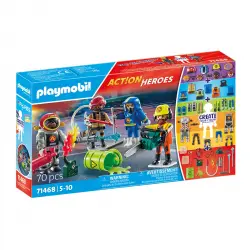 Playmobil - My Figures: bomberos.