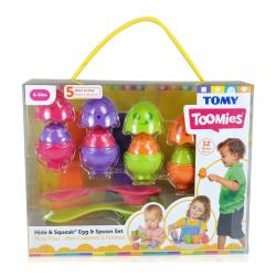 Tomy -  Set De Huevos & Cucharas Toomies