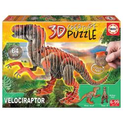 Velociraptor 3D Creature Puzzle