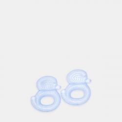 Cotton Juice Baby Home - Set de 2 mordedores refrigerantes Cotton Juice azules.