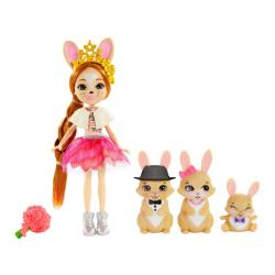 Enchantimals - Muñeca Con Familia De Conejos Mascota De  Con Vestidos De Boda Royal