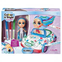 Goliath Games - Juego Creativo Colorea, Diseña Y Personaliza Muñeca Y Coche Colour 'N' Style Coupe