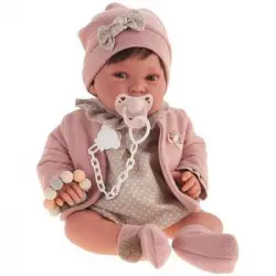 Muñeca Pipa Recién Nacida Chaqueta Rosa 40cm 33006