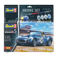 Revell - Maqueta 62 Shelby Cobra 289  con accesorios básicos Revell.