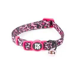 TK-Pet Safari Collar con Cascabel Rosa para gatos