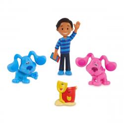 BLUES CLUES - Pack 4 Figuras Coleccionables De Las Pista De Blue Y Tú