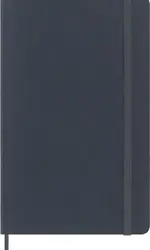 Cuaderno Moleskine L rayas tapa blanda vegana azul petróleo