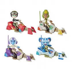 Hasbro - Figuras De Acción Surtidas Con Moto Speeder Young Jedi Star Wars