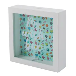 Hucha infantil transparente con estampado de flores – My Wish Box