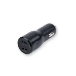 Wefix Cargador doble USB-C para mechero de coche 40 W Negro