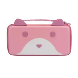 Funda Tanooki Orejas Rosa Nintendo Switch