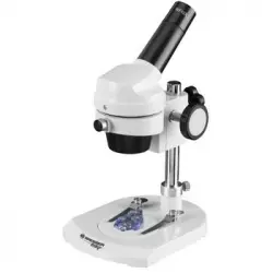 Microscopio De Luz Reflejada Con 20 Aumentos Y Carcasa De Metal Resistente Bresser Junior