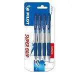 Pack 4 bolígrafos Pilot Supergrip Tinta azul