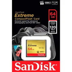 Tarjeta de memoria SanDisk Extreme CompactFlash 64 GB