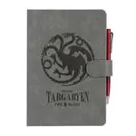 Cuaderno Erik A5 Premium con Bolígrafo Juego de Tronos Casa Targaryen