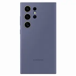 Funda de silicona Samsung violeta para Galaxy S24 Ultra