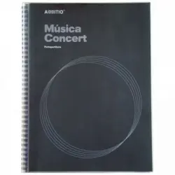 Cuaderno de música Adittio Música Concert Azul