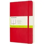 Cuaderno Moleskine Classic large lisa tapa blanda rojo escarlata - Versión expanded