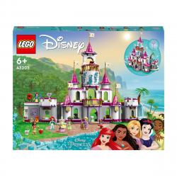 LEGO -  De Construcción Gran Castillo De Aventuras De Ariel, Vaiana, Rapunzel, Blancanieves Y Tiana Disney Princess
