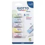 Pack 5 mini gomas Giotto Pastel