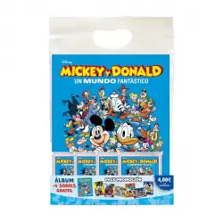 Panini España - Starter Pack (Álbum + 4 Sobres De Cromos) Mickey & Friends Disney 100 Panini