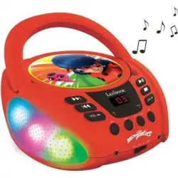 Reproductor De Cd Bluetooth - Iluminado Miraculous - Lexibook