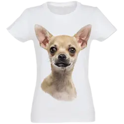 Camiseta Mujer Chihuahua color Blanco