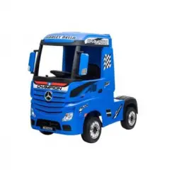 Mercedes Actros 12v Azul - Tractor Eléctrico Infantil Para Niños De Batería Con Mando Control Remoto