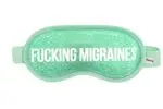 Antifaz de gel “Fucking migraines” Verde menta