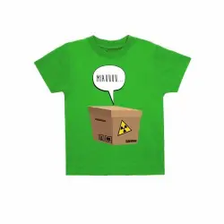 Camiseta niño/a "Schrödinger" color Verde