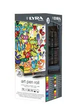 Estuche enrollable de tela Lyra Art Pen con 24 unidades