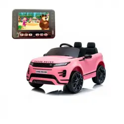 Land Rover Range Rover Evoque Mp4 Rosa - Coche Eléctrico Infantil Para Niños Batería 12v Con Mando Control Remoto