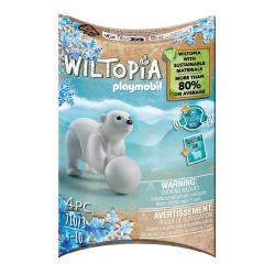 Playmobil - Figura Oso Polar Joven Animales Wiltopia
