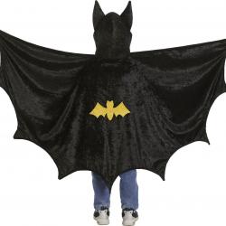 Capa Terciopelo negro Batman De 4 a 6 años
