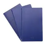 Pack3 Libro Cosido 13x21 80h 100g Liso Azul