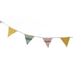 Banderola decorativa de tela estampada - Tribal