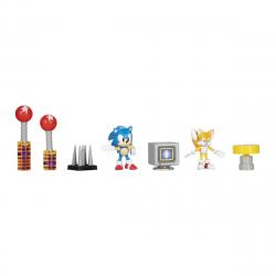 Sonic - Set Diorama Con Figuras Y Accesorios